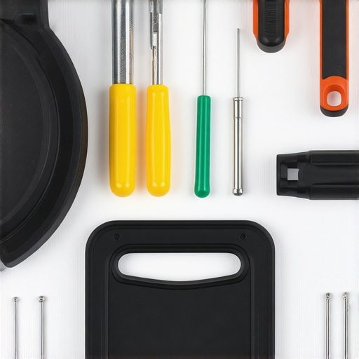 Technician inspecting and maintaining support stands and arms