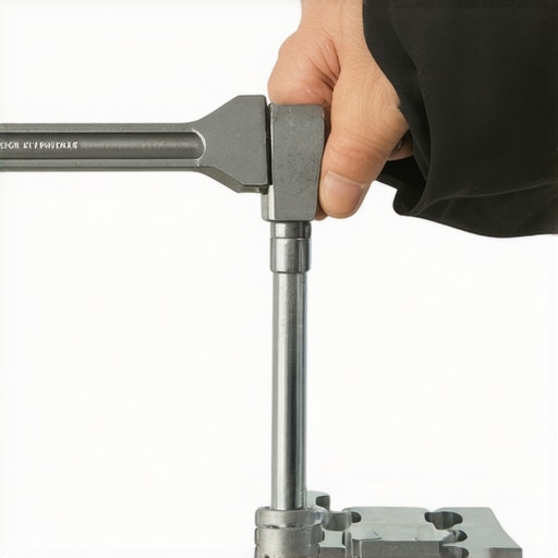 Securing Your C Stand Arm Close-up of a clamp being tightened on a video shoot gear