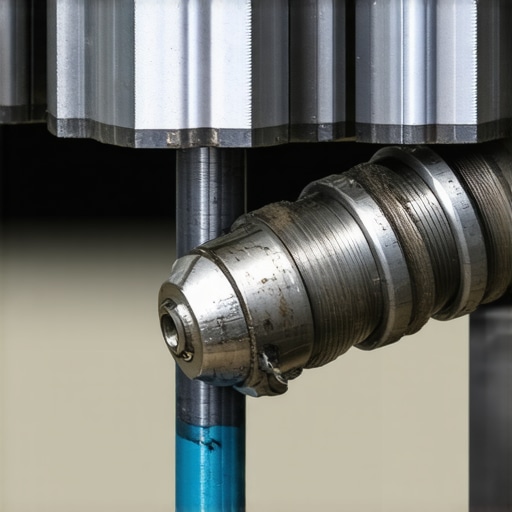 Technician lubricating a C-stand joint for smooth operation