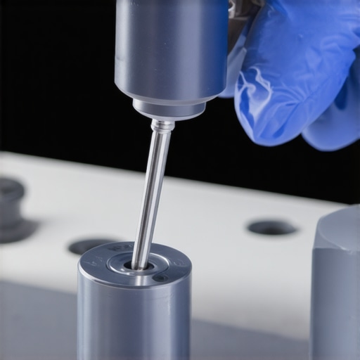 Technician maintaining support gear with a torque screwdriver in studio